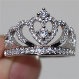 3.5ct Round Cut Diamond Engagement Ring 14k White Gold Over Crown Wedding Design