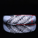 Anniversary Wedding Ring Band 1.9ct Round Cut Diamond 14k White Gold Finish