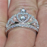 3.5ct Round Cut Diamond Engagement Ring 14k White Gold Over Crown Wedding Design