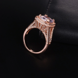 2.4ct Cushion Cut Diamond Engagement Ring 14k White Gold Finish Halo Split Shank