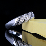 Anniversary Wedding Ring Band 1.9ct Round Cut Diamond 14k White Gold Finish