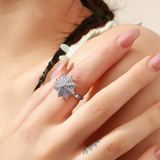 2.5ct Round Cut Diamond Engagement Ring 14k WhiteGold Over Umbrella Shape Unique