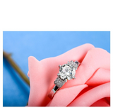 1.5ct Round Cut Diamond Engagement Ring 14k White Gold Over Promise Love Forever