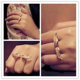 2.5ct Round Cut Diamond Angel Wing Cocktail Engagement Ring 14K Yellow Gold Over