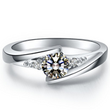 2.5ct Round Diamond Engagement Ring 14k WhiteGold Over Couple Rings for Lovers
