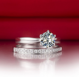 1.9ct Round Cut Diamond Engagement Ring 14k White Gold Over Solitaire Bridal Set