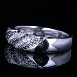 Anniversary Wedding Ring Band 1.9ct Round Cut Diamond 14k White Gold Finish