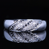 Anniversary Wedding Ring Band 1.9ct Round Cut Diamond 14k White Gold Finish