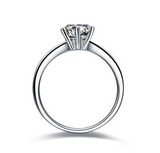 1.9ct Round Cut Diamond Engagement Ring 14k White Gold Over Solitaire Bridal Set