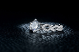 2.2ct Round Cut Diamond Engagement Ring 14k White Gold Finish Classic Solitaire