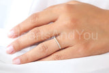 0.4ct Round Cut Moissanite Anniversary Women Wedding Band 14k Yellow Gold Plated