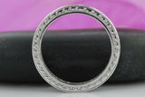 Channel Set Eternity Wedding Ring Band 2ct Round Cut Diamond 14k White Gold Over