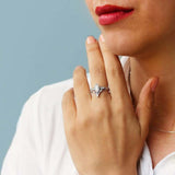 2ct Marquise Cut Diamond Engagement Ring Bezel Bridal Set 14k White Gold Finish