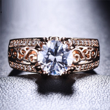 2ct Round Cut VVS1 Diamond Engagement Ring 14k Rose Gold Finish Vintage Filigree