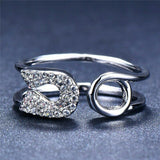 1.2ct Round Cut VVS1 Diamond Engagement Ring 14k White Gold Finish Unique Design