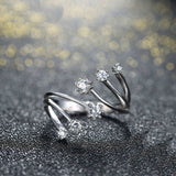 1ct Round Cut Diamond Engagement Ring 14k White Gold Finish Trendy Unique Design