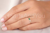 0.2ct Pear Cut Simulated Emerald Cluster Engagement Ring 14k Yellow Gold Plated