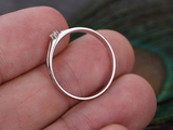 0.4ct Round Diamond Engagement Ring 14k White Gold Finish Solitaire Wedding Band