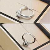 2.2ct Round Diamond Engagement Ring 14k White Gold Finish Halo Accent Solitaire