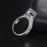 1.9ct Round Cut Diamond Engagement Ring 18k White Gold Finish Accents Solitaire