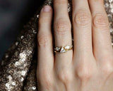 1ct Pear Cut VVS1D Diamond Engagement Ring Bezel Set Open 14k Yellow Gold Finish