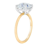 1ct Cushion Cut Diamond Engagement Ring 14k Rose Gold Finish Solitaire Women