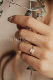 0.3ct Cushion Simulated Diamond Solitaire Engagement Ring 14k Yellow Gold Plated