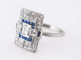 4ct Asscher Cut Diamond Engagement Ring Art Deco Milgrain 14k White Gold Finish