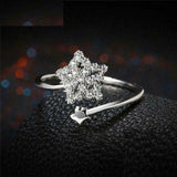 1.7ct Round Cut VVS1 Diamond Engagement Ring 14k White Gold Finish Hollow Bypass