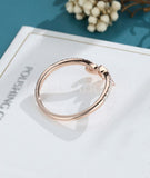 0.5ct Marquise Cut Simulated Diamond Bezel Set Wedding Band 14k Rose Gold Plated