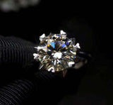 2ct Engagement Ring Round Cut Diamond Heart Claw Solitaire 14k White Gold Finish