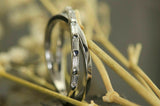 2.5ct Baguette Cut Diamond Cross Design Engagement Ring 14K White Gold Finish