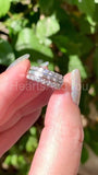 0.5ct Baguette Simulated Diamond Channel Set Wedding Band 14k White Gold Plated