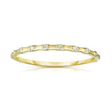 0.4ct Round Cut Diamond Wedding Band 14k RoseGold Finish Stackable Half Eternity