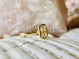 2.2ct Emerald Simulated Diamond Solitaire Bezel Set Ring 14k Yellow Gold Plated