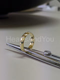 0.2ct Round Cut Moissanite Zig Zag Flush Set Wedding Band 14k Yellow Gold Plated
