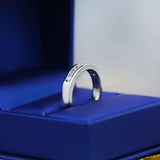 2ct Round Cut Diamond Wedding Ring Band 14k White Gold Over Unique Half Eternity