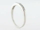 0.8ct Baguette Round Cut Diamond Wedding Band Half Eternity 14k WhiteGold Finish