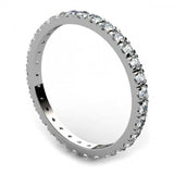 1ct Round Diamond Eternity Wedding Anniversary Ring Band 14k White Gold Finish