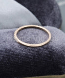 0.2ct Round Cut Moissanite Half Eternity Women Wedding Band 14k Rose Gold Plated