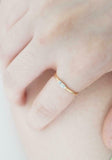 0.2ct Engagement Ring Baguette Cut Blue Aquamarine Solitaire 14k YellowGold Over