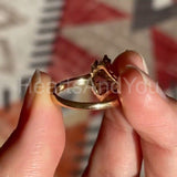 0.1ct Round Cut Moissanite Floral Design Engagement Ring 14k Yellow Gold Plated