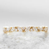 2ct Marquise Simulated Diamond Full Eternity Wedding Band 14k White Gold Plated