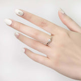 1ct Round Cut Diamond Pearl Tiara Engagement Ring 14k Yellow Gold Finish