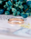 0.5ct Round Cut Moissanite Channel Set Women Wedding Band 14k Rose Gold Plated