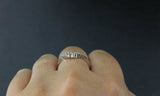 Curved Stackable Wedding Ring Band 0.75ct Round Cut Diamond 14k WhiteGold Finish