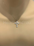 1.2ct Pear Simulated Diamond Jesus Call Pendant 14k White Gold Plated NO CHAIN