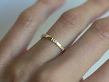 0.3ct Round Cut VVS1 Diamond Wedding Ring Band Eternity 14k Yellow Gold Finish