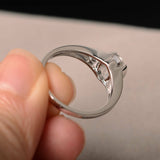 Trilogy Wedding Engagement Ring 1ct Oval Cut VVS1D Diamond 14k White Gold Finish