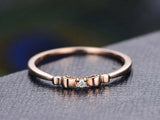 0.2ct Round Cut Diamond Engagement Ring Tie Bow Knot Design 14k Rose Gold Finish